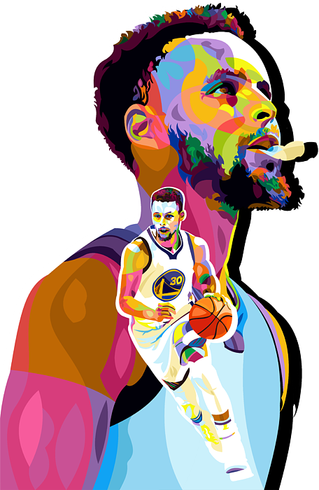 Stephen Curry Cartoon Vector Back Caricature Stock Vector (Royalty Free)  2238183667
