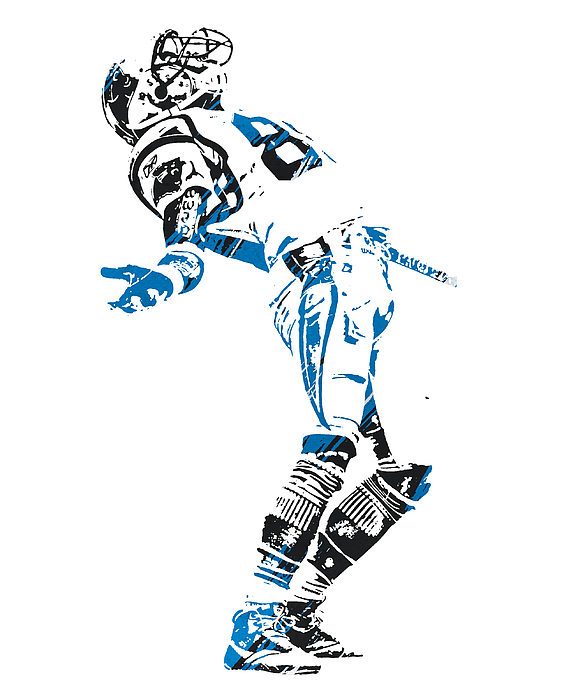 Carolina Panthers Vintage Art Kids T-Shirt by Joe Hamilton - Pixels