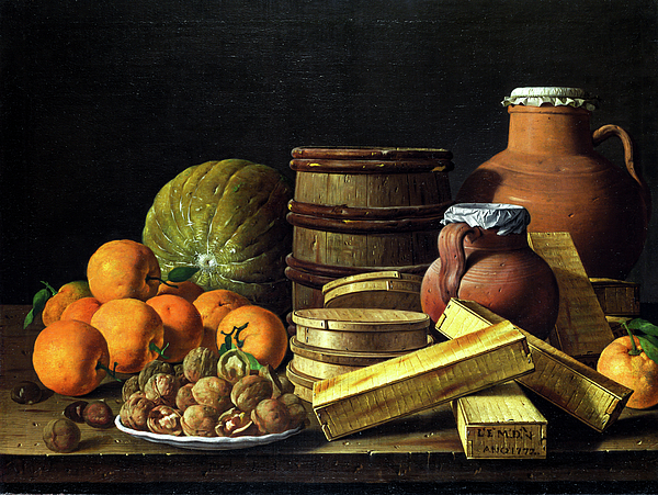 Luis Egidio Melendez - Still Life with Oranges and Walnuts - Luis Egidio Melendez