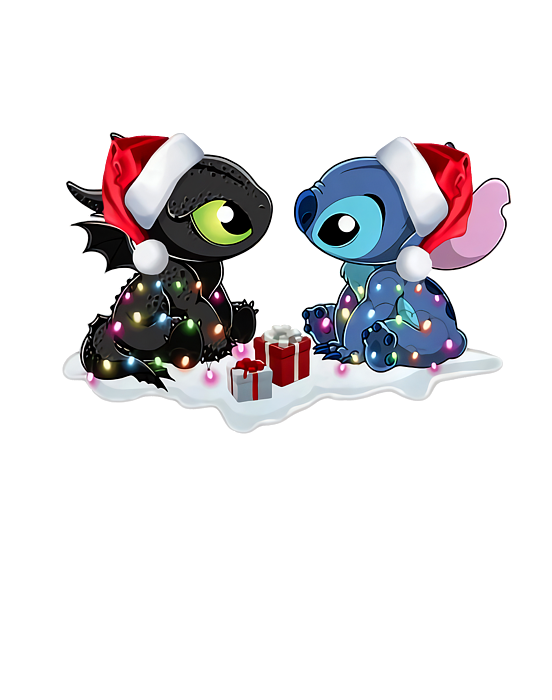 Stitch And Toothless Santa Christmas Graphic Trending Unisex Youth Han iPhone  Case by Briar Foster - Pixels