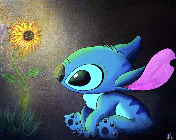 Drawings To Paint & Colour Lilo And Stitch - Print Design 013