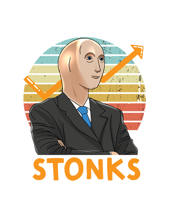 Stonks Guy Dank Meme Funny Stock Broker Stonks Guy Dank Meme Greeting Card  by Roderj Iasmi