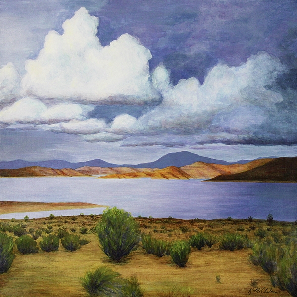 Kim McClinton - Storm on Lake Powell - right panel of three