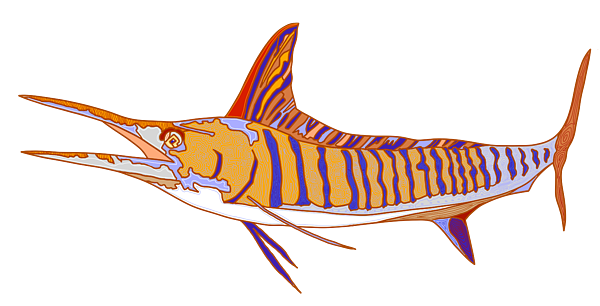 Striped Marlin Fish Onesie by Robert Yaeger - Fine Art America