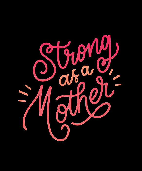 STRONG AS A MOTHER Happy Mothers Day Mum Cool Mom' Sticker