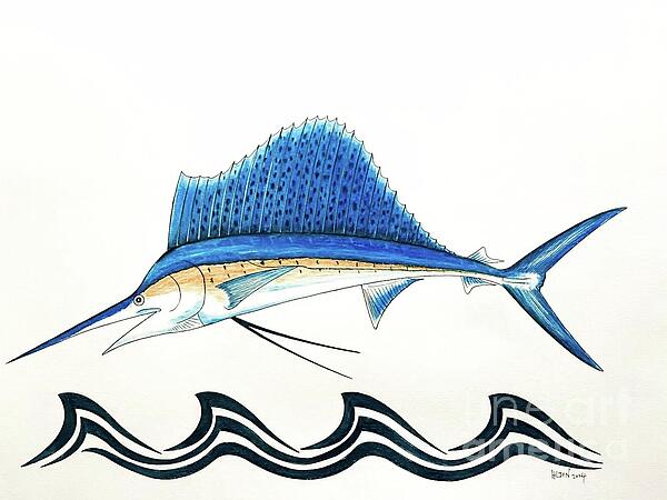 Graham Wallwork - Stylized Sailfish 