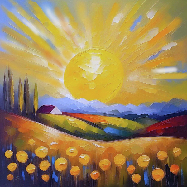 Sandi OReilly - Sun Over The Land Impressionistic CBS NEWS SUNDAY MORNING