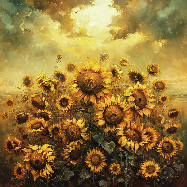 Jose Alberto - Sunflowers Art print 3