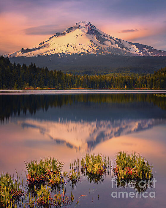 Henk Meijer Photography - Sunset at Mount Hood from Trillium Lake, Oregon