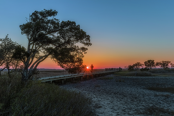 Steve Rich - Sunset on Hunting Island South Carolina - Alone