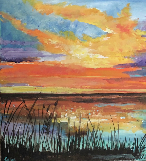 Paula Stacy Adams - Sunset on the Lake