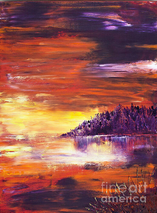 Linda Abernathy - Sunset Reflecting on the Water #2