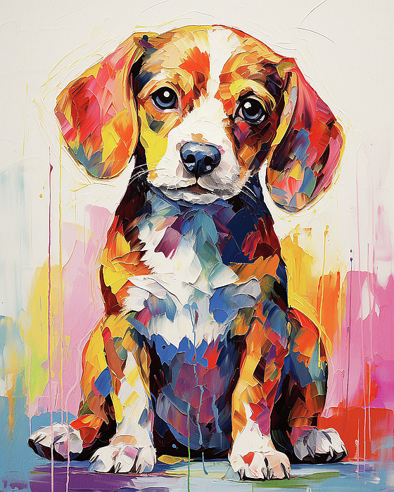 Beagle Beach Towel - Watercolor Beagle Beach Towel - Watercolor
