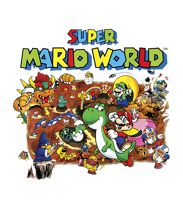 Super Mario World Map Poster