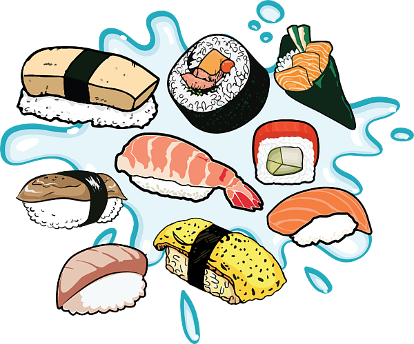 Foods of Japan 500 Piece Sushi Jigsaw Puzzle Complete