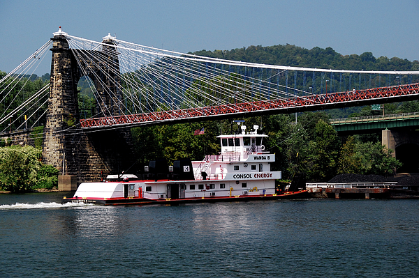 Greta Foose - Suspension Bridge and Coal Barge