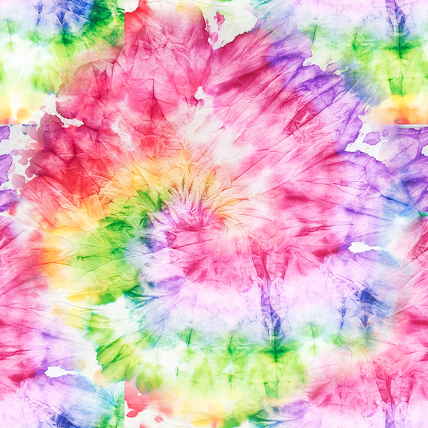 Abstract pastel tie-dye background. Abstract painted texture with shades of  pink, blue and white Stock Illustration