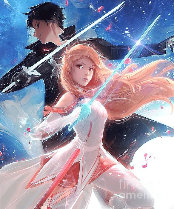 Speed Draw- Asuna and Kirito (SAO) 