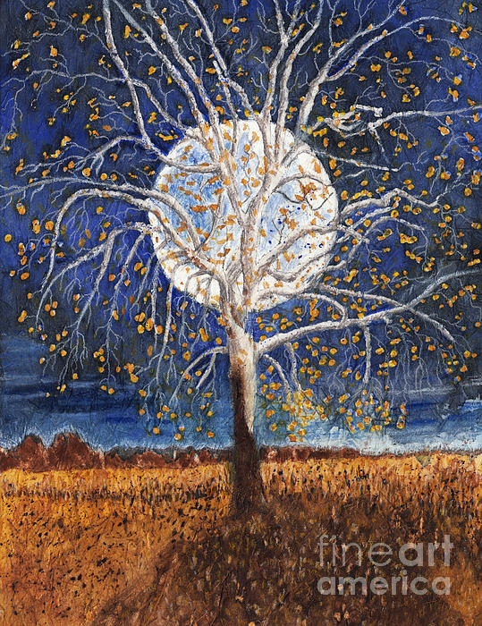 Conni Schaftenaar - Sycamore Tree Under a Blue Moon Batik