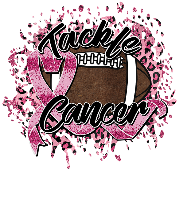 Breast Cancer Awareness Ribbon Pink Word Art Greeting Card