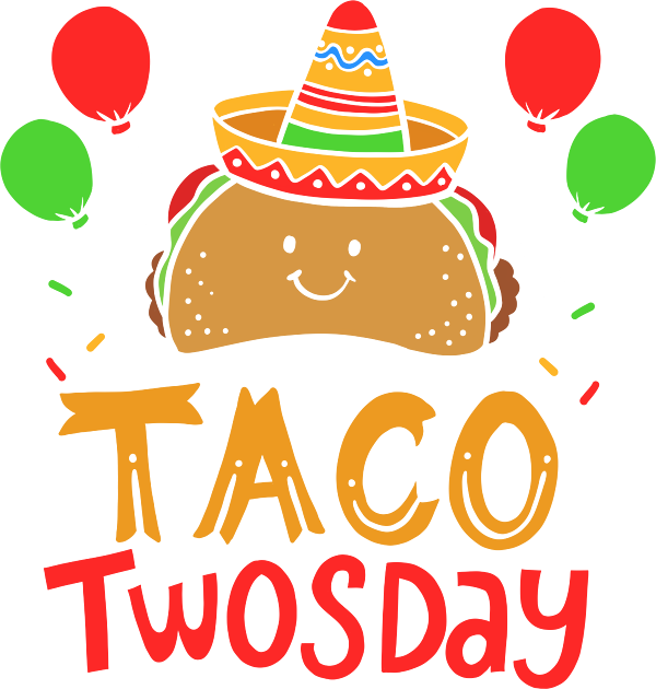 Taco Twosday Tuesday Sombrero Cinco de Mayo Holiday Spiral Notebook for ...