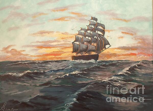 Lee Piper - Tall Ship Sunset