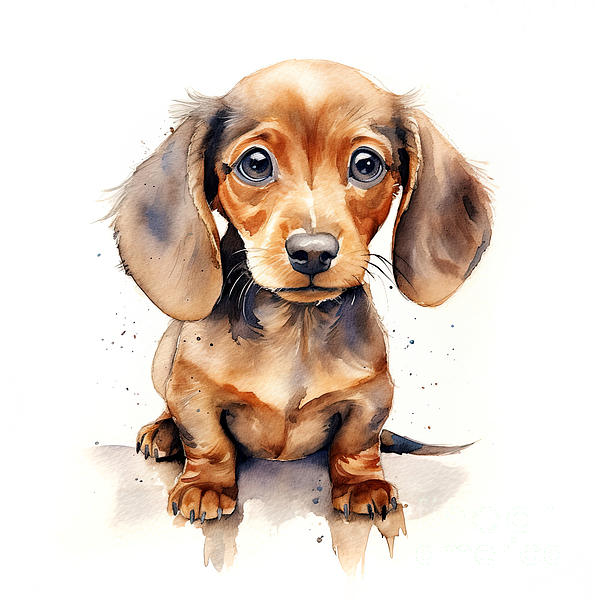 Dachshund Canvas Tote Bag - Swirl Dachshund Canvas Tote Bag - Swirl