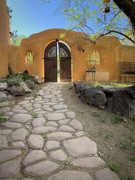Mary Lee Dereske - Taos Gate and Stone Path