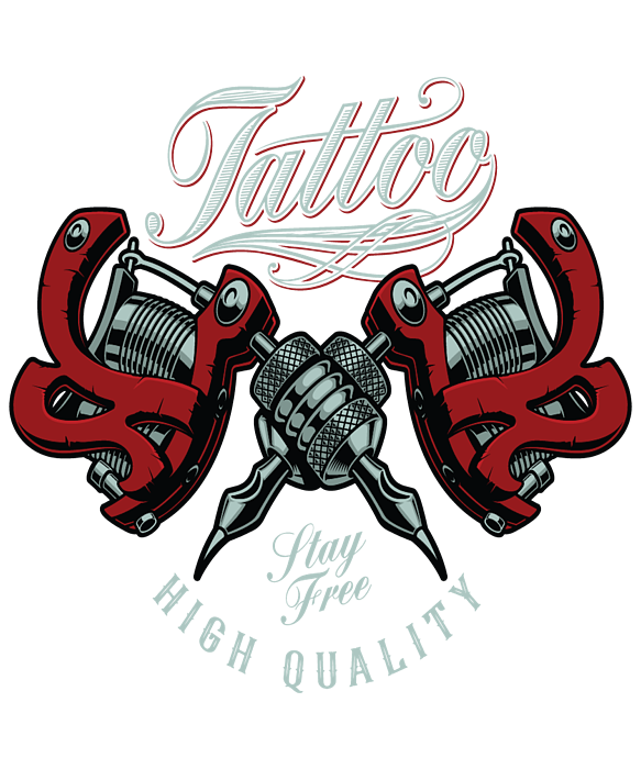 Blue Tattoo Machine Logo - Turbologo Logo Maker