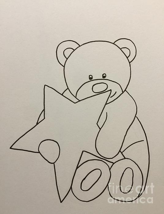 How to Draw a Teddy Bear with a Heart | Easy Step by Step - Art by Ro | Bear  sketch, Drawings for him, Easy love drawings
