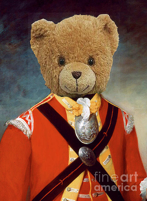 Teddy bear cheap military uniform