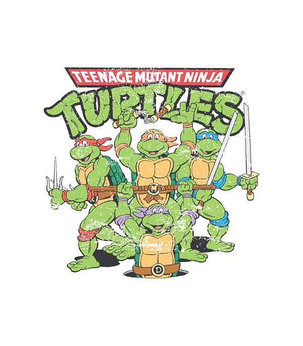 Teenage Mutant Ninja Turtles Classic Retro Logo Jigsaw Puzzle