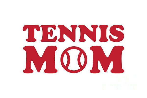 College Mascot Designs - Tennis Mom Red