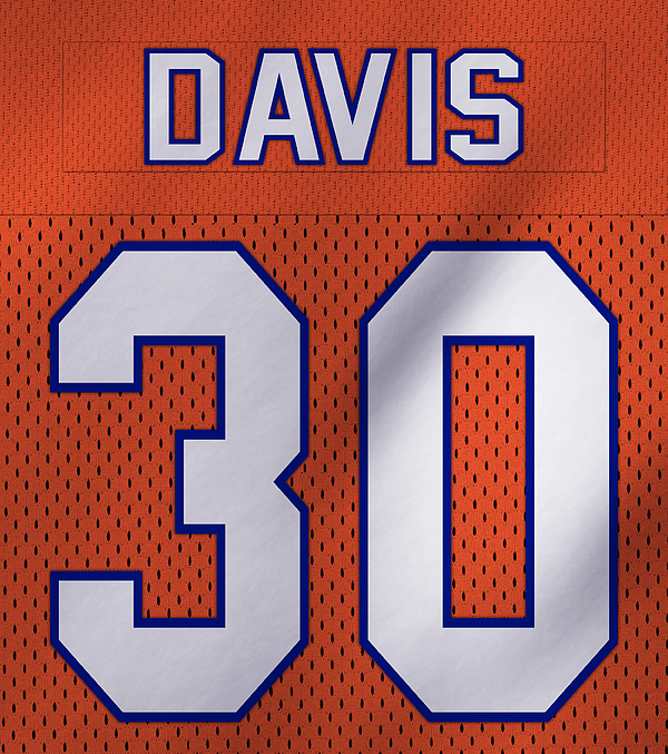 Terrell Davis Denver Broncos Watercolor Strokes Pixel Art 300 Metal Print  by Joe Hamilton - Pixels