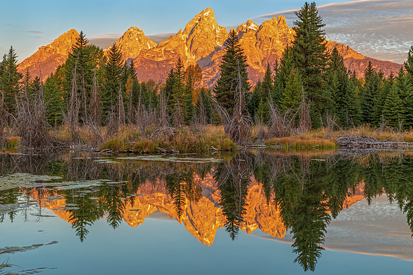 Angelo Marcialis - Teton High Peaks Glowing Reflection