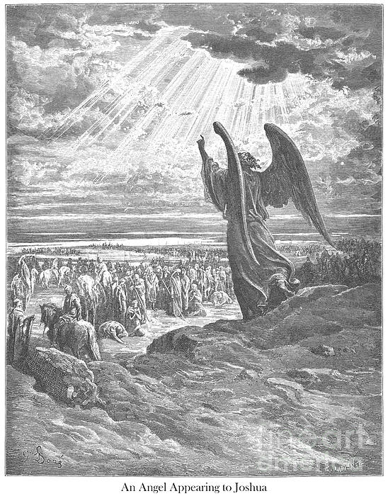 The Angel Appearing to Joshua by Gustave Dore v1 Greeting Card by ...