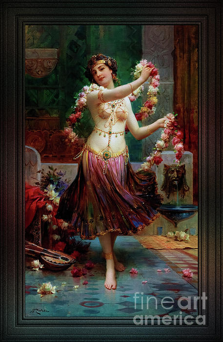 The Belly Dancer by Hans Zatzka Old Masters Classical Art Reproduction ...