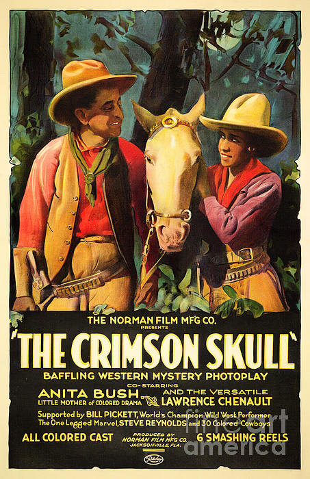 The Crimson Skull 1922 Cult Classic Cowboy Film Crime Drama Poster Adult  Pull-Over Hoodie by Retro Posters - Pixels