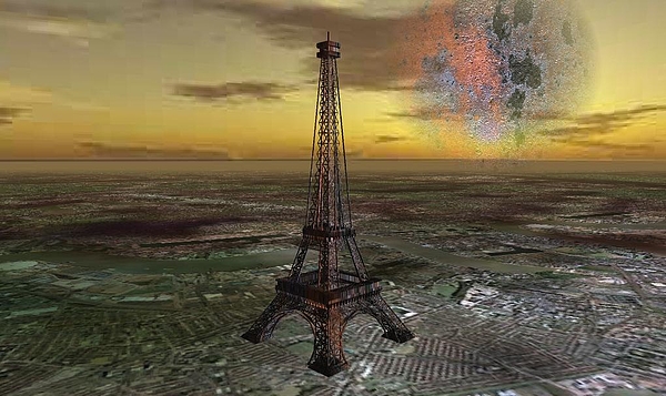 Antonis Meintanis - The Eiffel Tower Futuristic France Paris