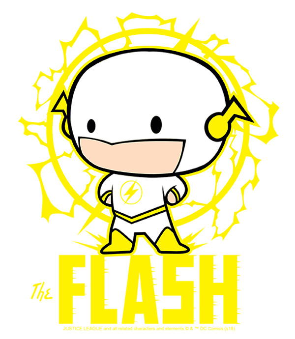 The Flash Dc Flash Chibi Youth T-Shirt by Crystal Smart - Pixels Merch