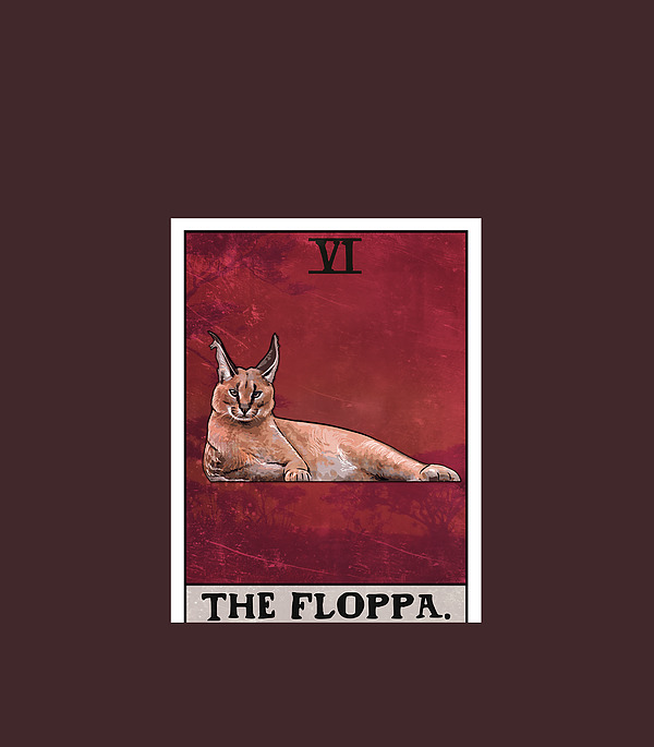 The Floppa Caracal Cat Tarot Card Funny Meme iPhone 14 Pro Max