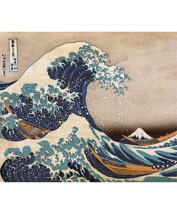 The Great Wave off Kanagawa Jigsaw Puzzle by Dino Walsh - Pixels