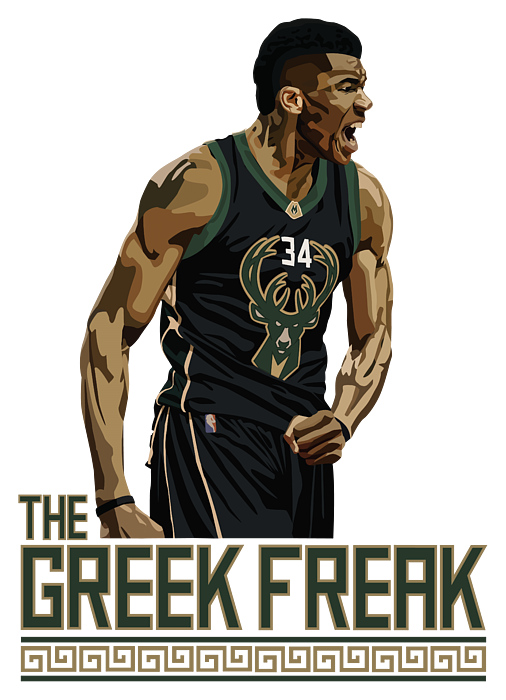 Giannis Antetokounmpo Design PNG Vector T-shirts PNG -  Israel