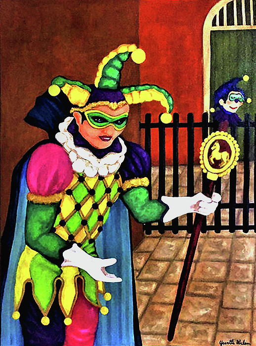 The Jester Jigsaw Puzzle by Jacqueline Brodie Welan Pixels