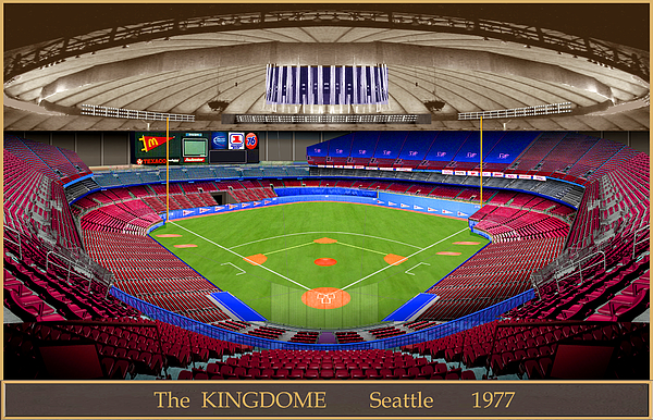 Vintage Seattle Mariners opening Day 1977 Stadium 