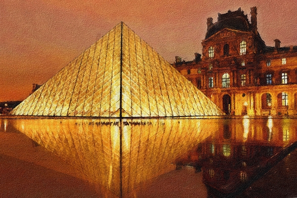 Joe Vella - The Louvre Pyramid, Paris, France.