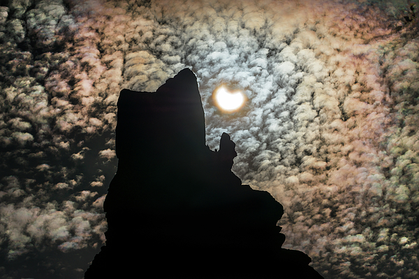 Bijan Pirnia - The Moon Takes A Bite Out Of The Sun. October 14th 2023 Eclipse, Capitol Reef National Park, Utah