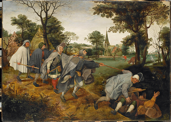The Parable of the Blind Greeting Card by Pieter Bruegel copy