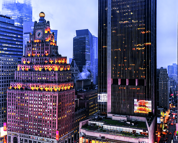 The Paramount Building, New York City Kids T-Shirt by Kay Brewer