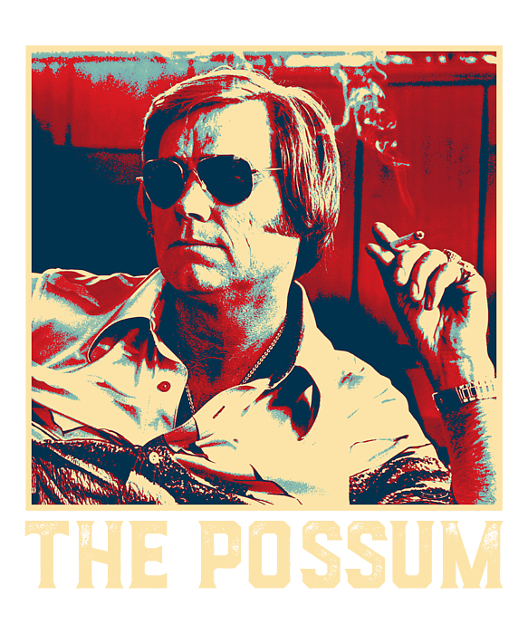 The Possum Pop Art - George Jones Greeting Card by Notorious Artist